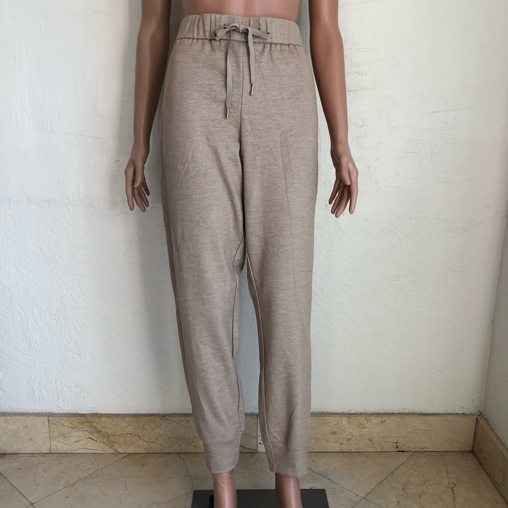 Rachel Zoe Los Angeles Tan Jacquard Casual Sweatpants Joggers Women’s Size L